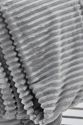 Manta XL Essential Ribbed - Aço - 150 x 200 cm