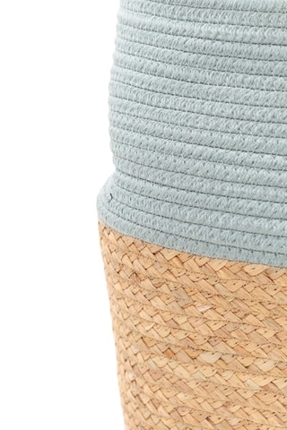 Cesto Factory - 30 cm - Azul e bege