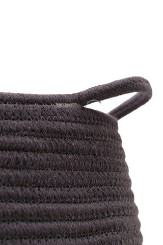 Cesto Factory - 30 cm - Preto e bege