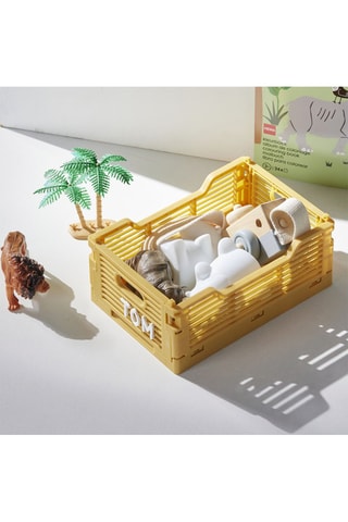Caixa de arrumação dobrável "O rei da selva" - 22 x 15 x 9 cm