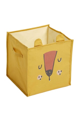 Cubo de arrumação dobrável "O rei da selva" - 31 x 31 x 31 cm