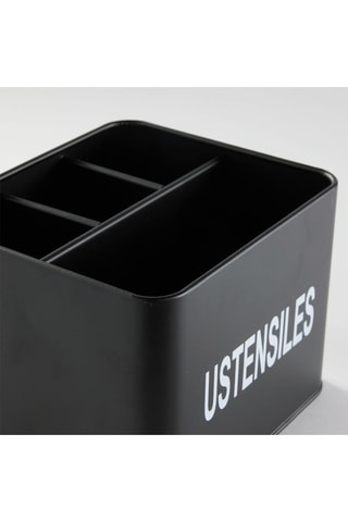 Recipiente para talheres - 18 x 15,5 x 13,5 cm