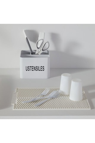 Recipiente para talheres - 18 x 15,5 x 13,5 cm