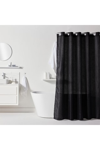 Cortina de duche - Preto - 180 x 200 cm