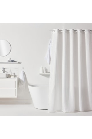 Cortina de duche - Branco - 180 x 200 cm