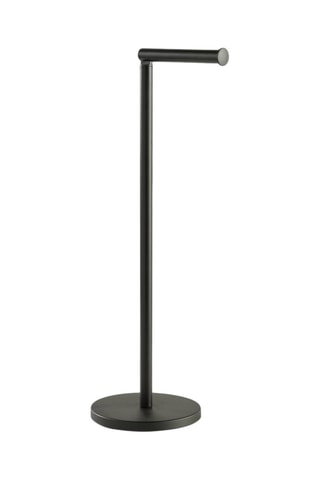 Suporte de papel higiénico - 17 x 17 x 56 -73 cm - Preto