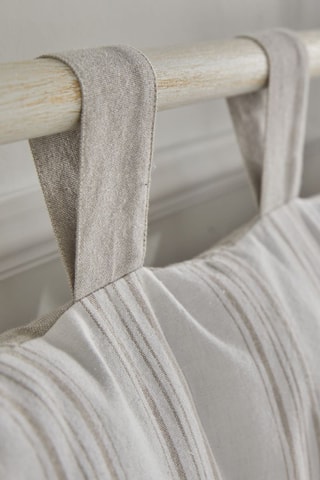 Almofada cabeceira de cama Charme - Bege e branco - 45 x 70 cm