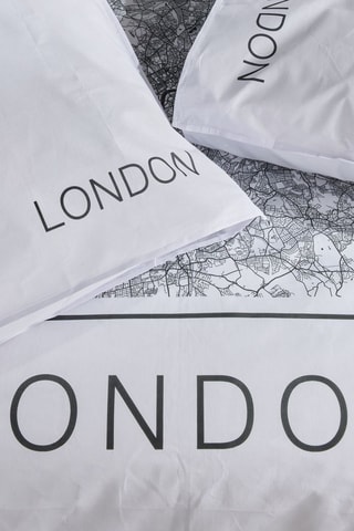 Conjunto de cama em algodão 57 fios/cm² Java - Branco