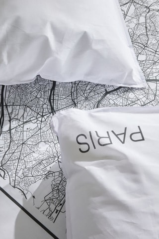 Conjunto de cama em algodão 57 fios/cm² Java - Branco