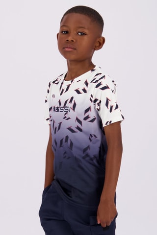 T-shirt Lobos - Branco e azul-marinho