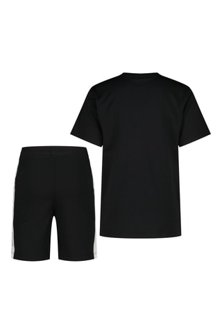 T-shirt e calções - Preto