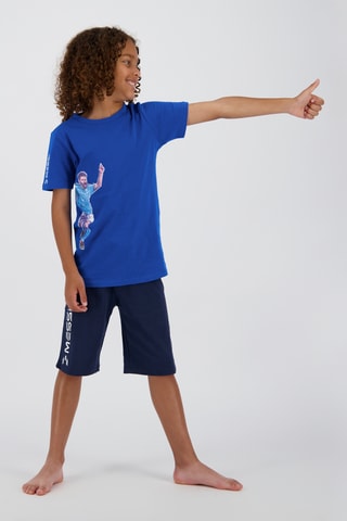 Pijama - Azul-real e azul-marinho