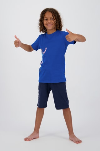 Pijama - Azul-real e azul-marinho