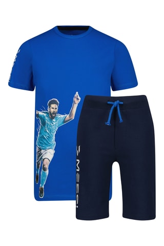 Pijama - Azul-real e azul-marinho