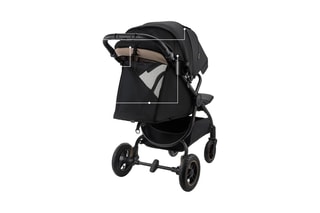 Kinderwagen Mitzy - Vanaf de Geboorte - Tot 22 kg - Zwart
