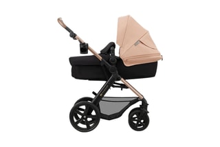 4-in-1 Kinderwagen + Accessoires Moov 2 EVA Wheels - Vanaf de Geboorte - Tot 27 kg - Zwart en beige