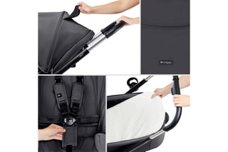 Kinderwagen + Accessoires Nea 2 - Zwart en grijs