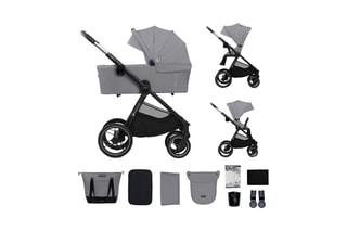 Kinderwagen + Accessoires Nea 2 - Zwart en grijs