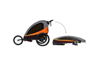 3-in-1 fietskarretje Nava - Oranje