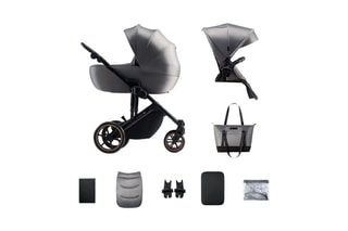 2-in-1 Kinderwagen PRIME 2 - Vanaf de Geboorte - Tot 22 kg - Grijs