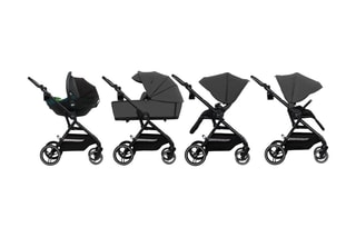 2-in-1 Kinderwagen Yoxi - Vanaf de Geboorte - Tot 22 kg - Grijs
