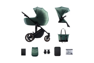 Duo Kinderwagen Prime 2 - Vanaf de Geboorte - Tot 22 kg - Groen