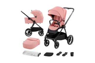 Duo Kinderwagen Nea - Vanaf de Geboorte - Tot 22 kg - Roze