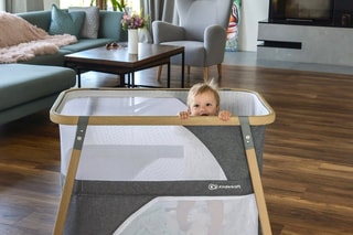 2-in-1 Bed Sofi Grijs en Houtimitatie