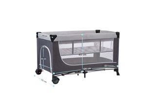 Babybed Leody Vanaf de Geboorte - Tot 15 kg - Grijs