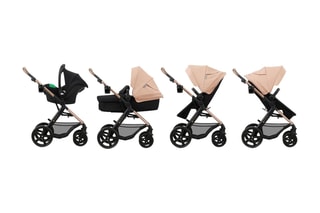 Kinderwagen Trio + Accessoires Moov 2 - Vanaf de Geboorte - Tot 27 kg - Beige