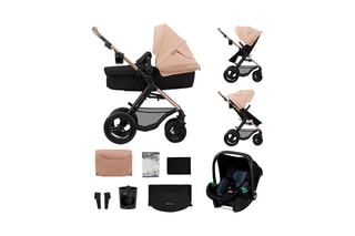 Kinderwagen Trio + Accessoires Moov 2 Air - Vanaf de Geboorte - Tot 27 kg - Beige