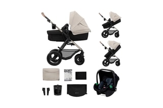 Kinderwagen Trio + Accessoires Moov 2 Air - Vanaf de Geboorte - Tot 27 kg - Grijs