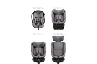 Meegroei-autostoeltje Endura Safe -  40 tot 150 cm - Grijs