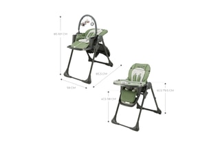 2-in- 1 Kinderstoel Tummie - Vanaf de Geboorte - Tot 15 kg
