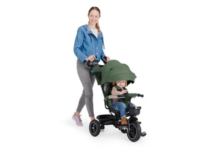 Driewieler Spinstep - Zwart en Kaki - Vanaf 9 Maanden - Tot 25 kg