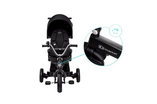 Driewieler EasyTwist - Zwart en Grijs - Vanaf 9 Maanden - Tot 25 kg