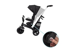 Driewieler EasyTwist - Zwart en Grijs - Vanaf 9 Maanden - Tot 25 kg