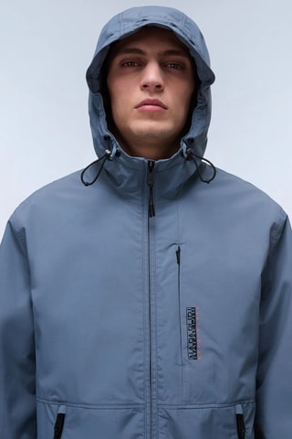 Parka à capuche Tundra - Bleu-gris