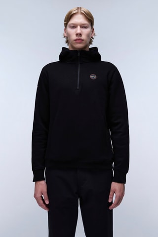Sweat à capuche Badge - Noir