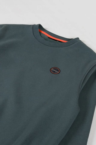 Sweat à capuche Badge - Vert