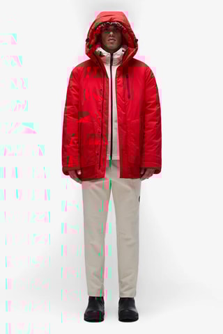 Parka à capuche - Rouge