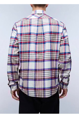 Chemise Trekking - Blanc et rouge