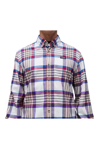 Chemise Trekking - Blanc et rouge