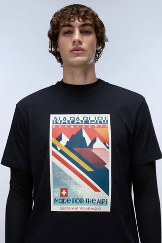 T-shirt Portalet - Noir