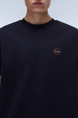 T-shirt Badge - Azul-marinho