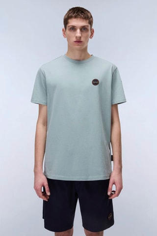 T-shirt Badge - Vert d’eau