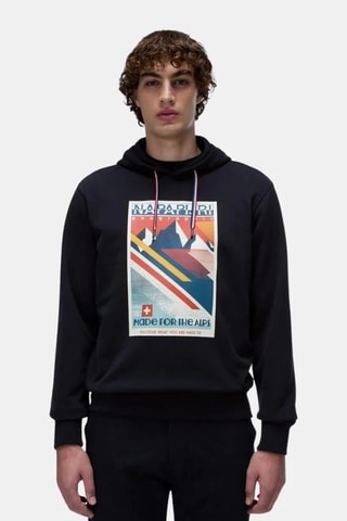 Sweat à capuche Portalet - Noir