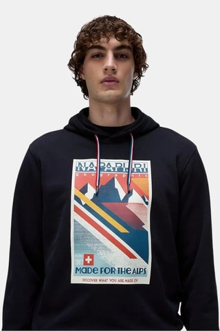 Sweat à capuche Portalet - Noir
