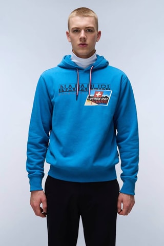 Sweat à capuche Portalet - Bleu cobalt