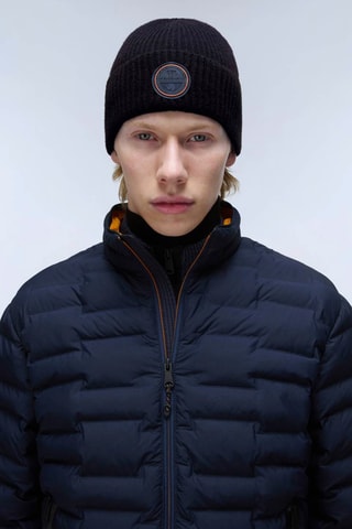 Bonnet en laine F-Singine - Bleu marine